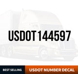 US DOT Number Sticker Decal