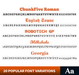 PILB Number Decal Sticker (Set of 2)