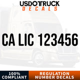CA LIC decal