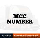 MCC Number Decal Sticker