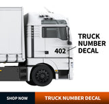 truck number decal sticker