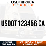 usdot decal california