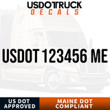usdot decal Maine