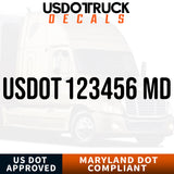 usdot decal Maryland