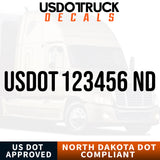 usdot decal north dakota