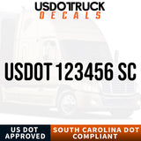 usdot decal South Carolina
