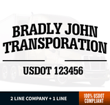 arched company name and usdot