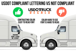 USDOT Compliant Lettering Tips | Informational Guide To Display Your Decal Stickers Professionally & Be DOT Compliant