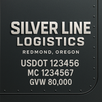 Custom Truck Door USDOT Lettering Decal Sticker Signs With DOT, MC, GVW, KYU, CA Lettering (Set of 2)