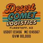 Custom Truck Door USDOT Lettering Decal Sticker Signs With DOT, MC, GVW, KYU, CA Lettering (Set of 2)