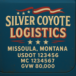 Custom Truck Door USDOT Lettering Decal Sticker Signs With DOT, MC, GVW, KYU, CA Lettering (Set of 2)