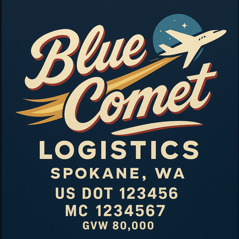 Custom Truck Door USDOT Lettering Decal Sticker Signs With DOT, MC, GVW, KYU, CA Lettering (Set of 2)