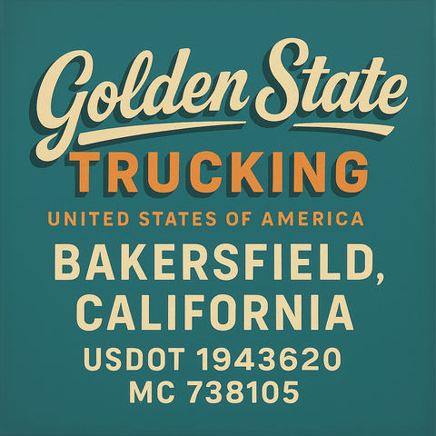 Custom Truck Door USDOT Lettering Decal Sticker Signs With DOT, MC, GVW, KYU, CA Lettering (Set of 2)