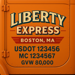 Custom Truck Door USDOT Lettering Decal Sticker Signs With DOT, MC, GVW, KYU, CA Lettering (Set of 2)