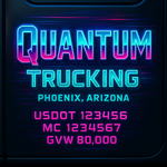 Custom Truck Door USDOT Lettering Decal Sticker Signs With DOT, MC, GVW, KYU, CA Lettering (Set of 2)