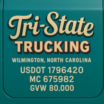 Custom Truck Door USDOT Lettering Decal Sticker Signs With DOT, MC, GVW, KYU, CA Lettering (Set of 2)