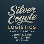Custom Truck Door USDOT Lettering Decal Sticker Signs With DOT, MC, GVW, KYU, CA Lettering (Set of 2)
