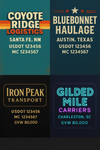 Custom Truck Door USDOT Lettering Decal Sticker Signs With DOT, MC, GVW, KYU, CA Lettering (Set of 2)