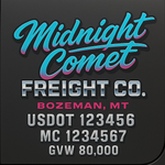 Custom Truck Door USDOT Lettering Decal Sticker Signs With DOT, MC, GVW, KYU, CA Lettering (Set of 2)