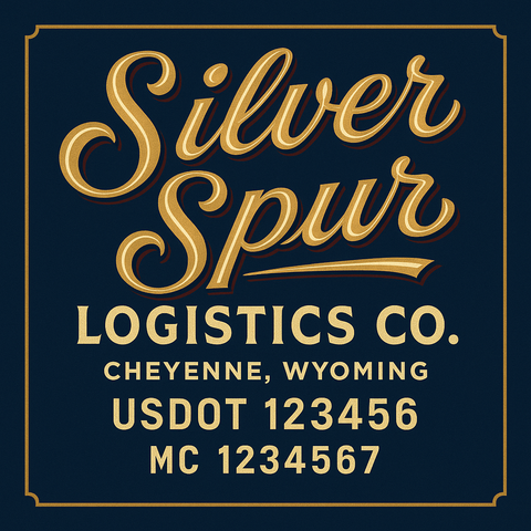 Custom Truck Door USDOT Lettering Decal Sticker Signs With DOT, MC, GVW, KYU, CA Lettering (Set of 2)