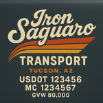 Custom Truck Door USDOT Lettering Decal Sticker Signs With DOT, MC, GVW, KYU, CA Lettering (Set of 2)