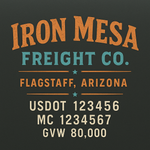 Custom Truck Door USDOT Lettering Decal Sticker Signs With DOT, MC, GVW, KYU, CA Lettering (Set of 2)
