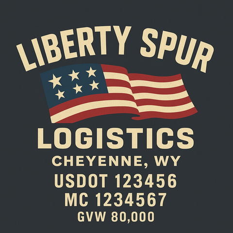 Custom Truck Door USDOT Lettering Decal Sticker Signs With DOT, MC, GVW, KYU, CA Lettering (Set of 2)