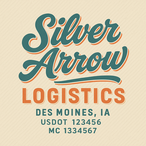 Custom Truck Door USDOT Lettering Decal Sticker Signs With DOT, MC, GVW, KYU, CA Lettering (Set of 2)