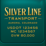 Custom Truck Door USDOT Lettering Decal Sticker Signs With DOT, MC, GVW, KYU, CA Lettering (Set of 2)