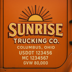Custom Truck Door USDOT Lettering Decal Sticker Signs With DOT, MC, GVW, KYU, CA Lettering (Set of 2)
