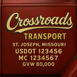 Custom Truck Door USDOT Lettering Decal Sticker Signs With DOT, MC, GVW, KYU, CA Lettering (Set of 2)