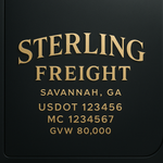 Custom Truck Door USDOT Lettering Decal Sticker Signs With DOT, MC, GVW, KYU, CA Lettering (Set of 2)