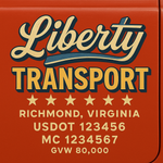 Custom Truck Door USDOT Lettering Decal Sticker Signs With DOT, MC, GVW, KYU, CA Lettering (Set of 2)