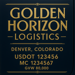 Custom Truck Door USDOT Lettering Decal Sticker Signs With DOT, MC, GVW, KYU, CA Lettering (Set of 2)