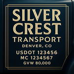 Custom Truck Door USDOT Lettering Decal Sticker Signs With DOT, MC, GVW, KYU, CA Lettering (Set of 2)