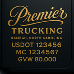 Custom Truck Door USDOT Lettering Decal Sticker Signs With DOT, MC, GVW, KYU, CA Lettering (Set of 2)