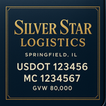 Custom Truck Door USDOT Lettering Decal Sticker Signs With DOT, MC, GVW, KYU, CA Lettering (Set of 2)