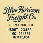 Custom Truck Door USDOT Lettering Decal Sticker Signs With DOT, MC, GVW, KYU, CA Lettering (Set of 2)
