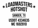 Custom Truck Door or Window Sign For Hot Shot Trucking Company Decal Sticker