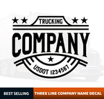 Truck Door Decal USDOT Template