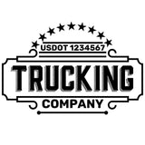 USDOT Truck Door Decal Template for Semi Trucks