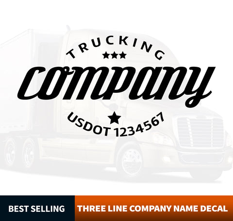 Truck Door Decal Template (USDOT) 