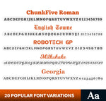 CA Number Decal (Set of 2)