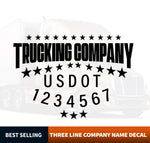 Truck Door Decal USDOT Template