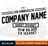 Company Name Truck Door Decal 
