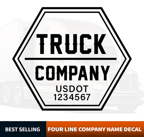 Truck Door Decal Template (USDOT)