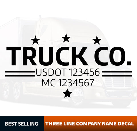 Truck Door Decal Template (USDOT)