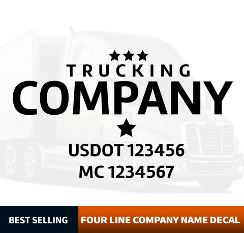 Truck Door Decal Template (USDOT)