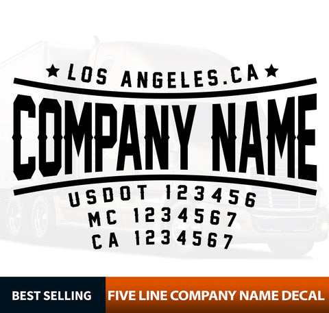 Company Name Truck Door Deca