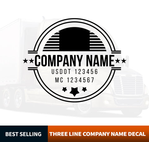 Truck Door Decal Template (USDOT)